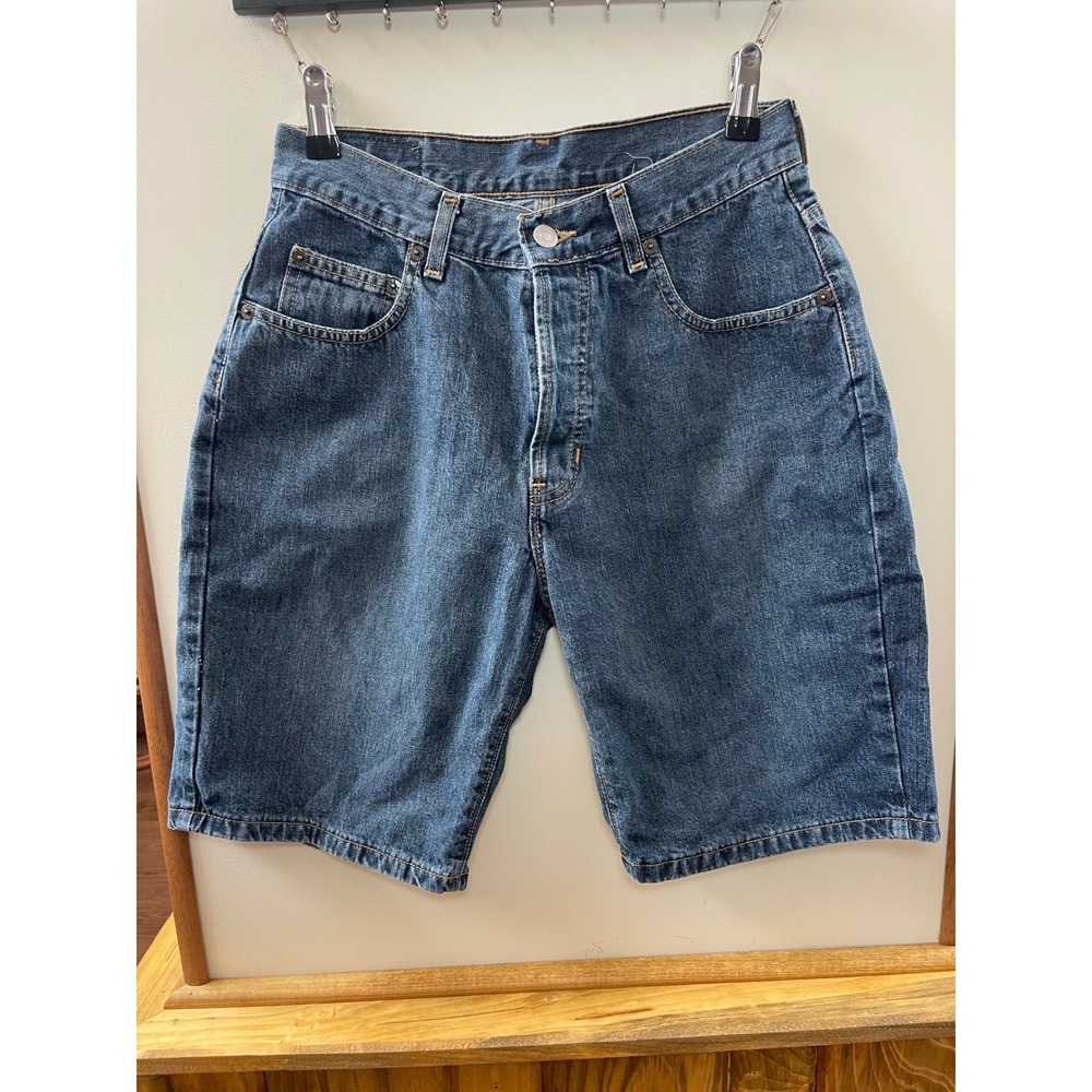Gap Denim Jean Shorts Women's 4 Blue Vintage Loose Fit Button Fly Made in USA